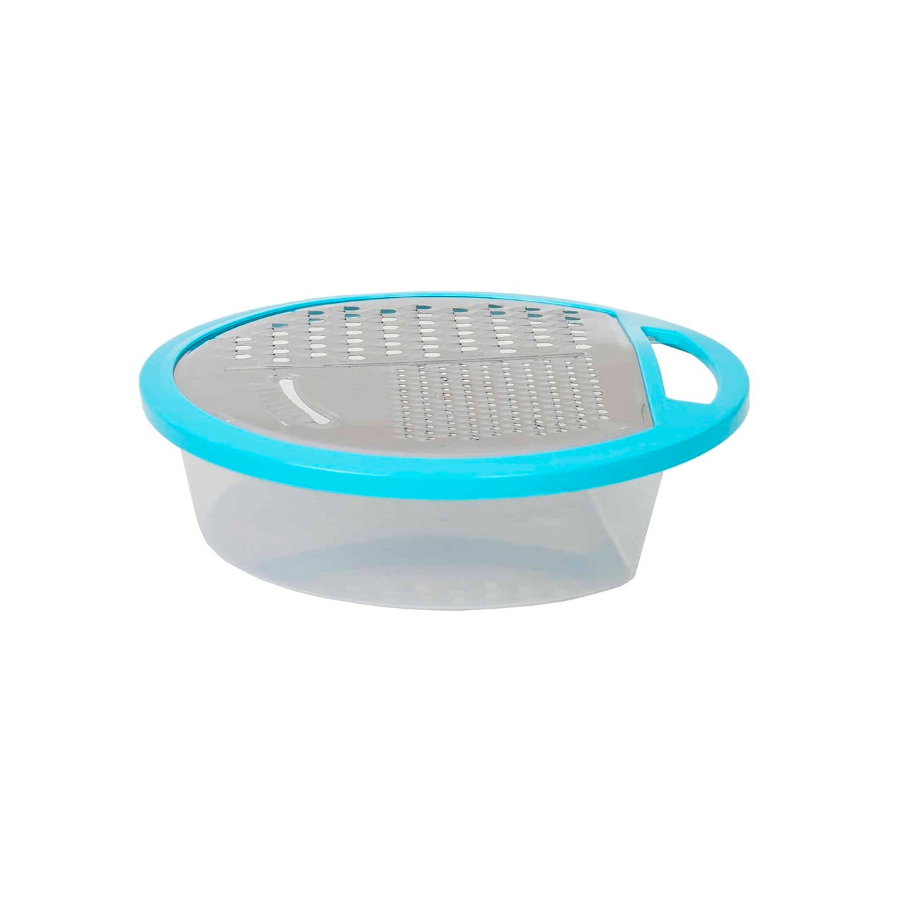 Razatoare cu recipient plastic si capac, albastru, recipient detasabil