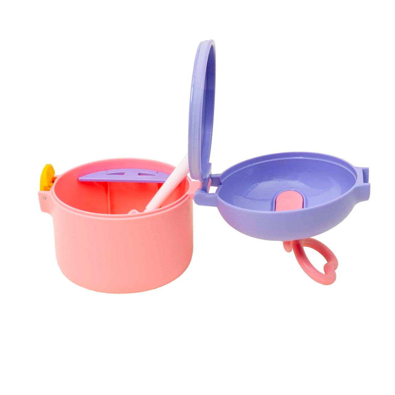 Recipient pentru lapte praf 250ml, roz, 9x9.5cm, usor de utilizat