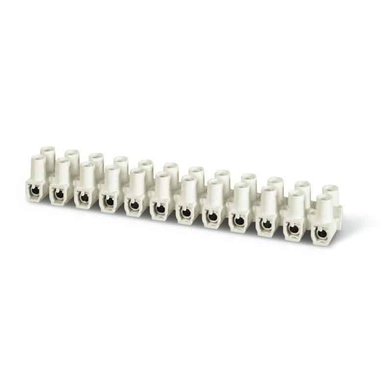 Regleta de conexiune 2.5 mm, alba, pentru instalatii electrice sigure si rapide