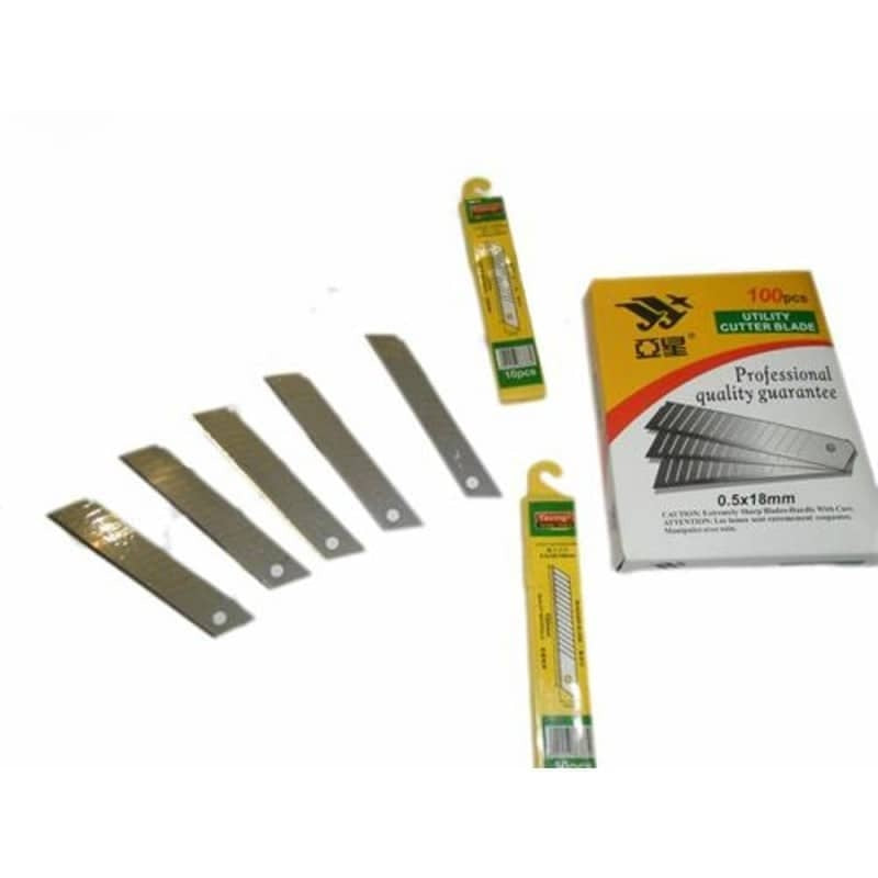 Rezerve lame cutter 18mm, set 10 bucati pentru taiere precisa
