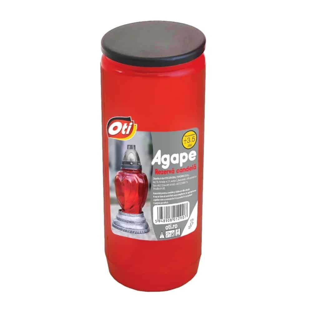 Rezerve pentru candela, durata 3.5 zile, culoare alba, Agape