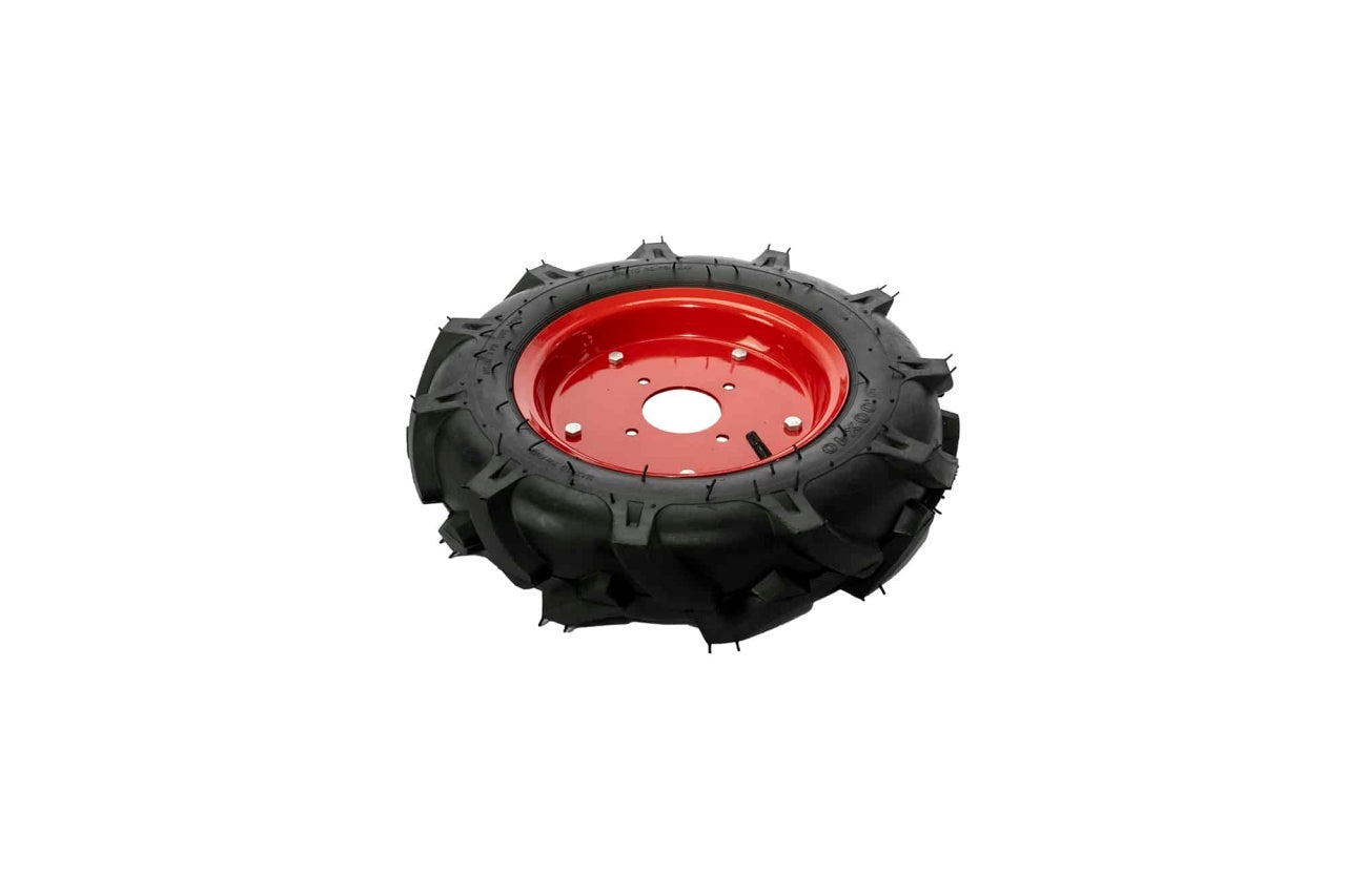 Roata motocultor cauciuc 4.00-10 cu valva, pentru micro-utilaje