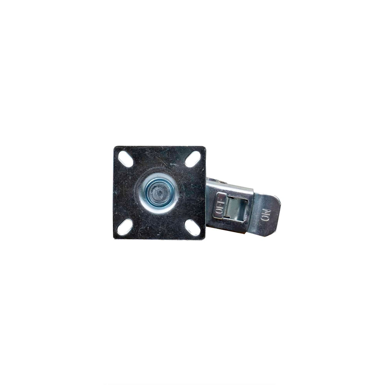 Roata pivotanta de cauciuc pentru mobila cu frana, 3 inch, albastru