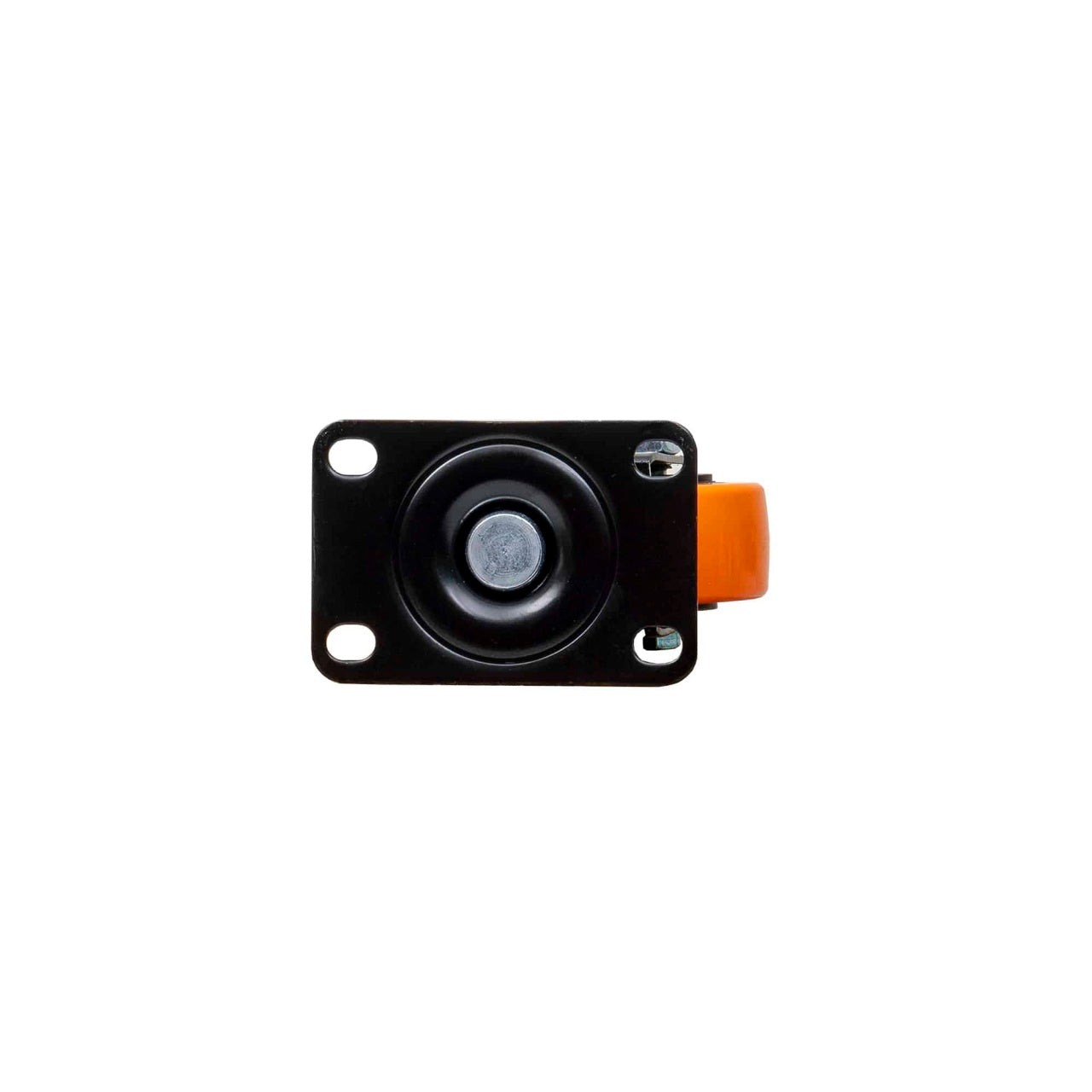 Roata pivotanta pentru mobila, cauciuc 2.5 inch, portocaliu
