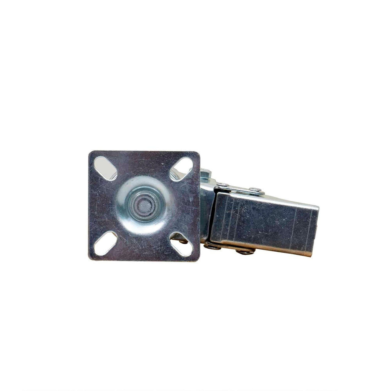 Roata pivotanta pentru mobila cu frana, cauciuc 2 inch, albastru