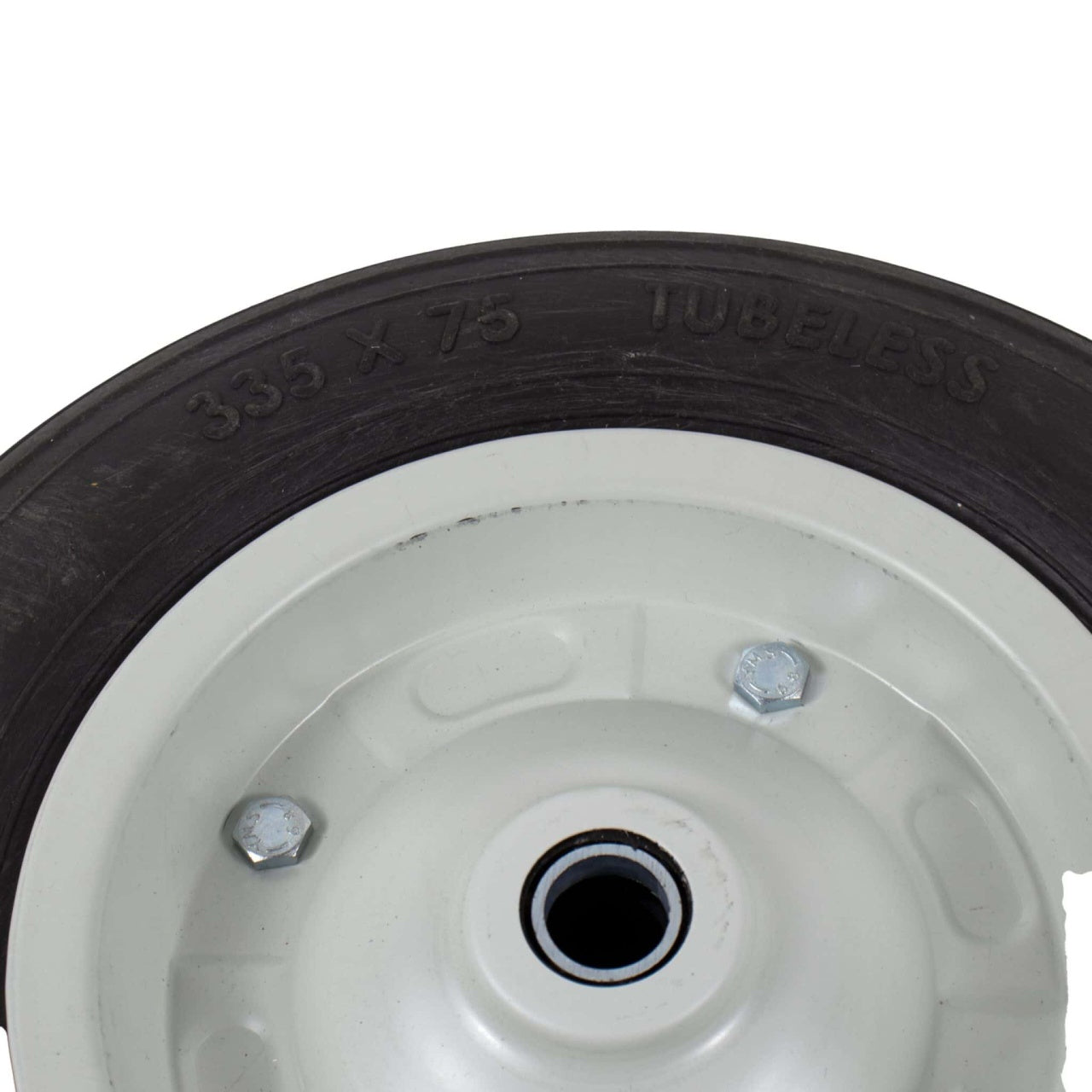Roata roaba masiva cu rulment, 335 x 75 mm, diametru interior 20 mm