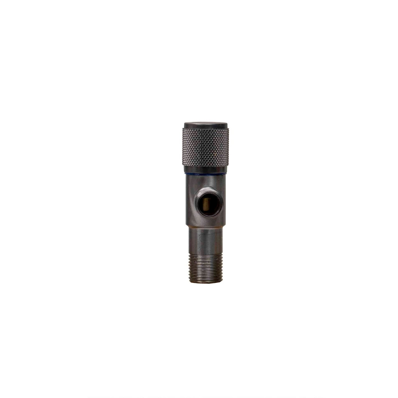 Robinet coltar 1/2""-3/8"" negru cu cartus ceramic si maner metalic
