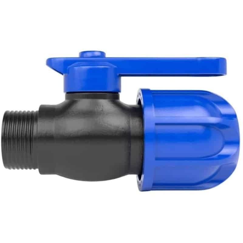 Robinet pentru apa 20mm 1/2 inch cu filet exterior, maner ergonomic