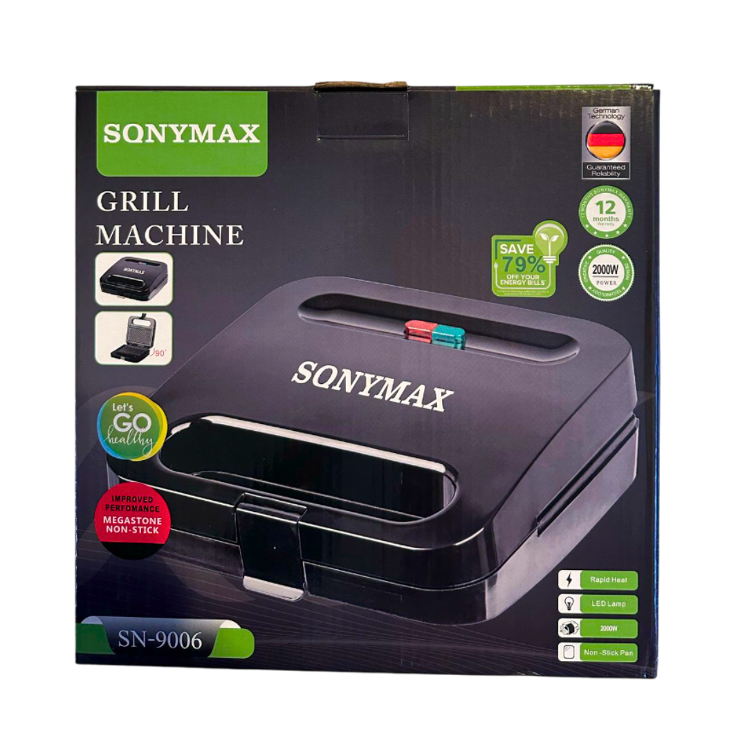 Grill electric Sonymax SN-9006, 2000 W, plăci antiaderente – imagine 4