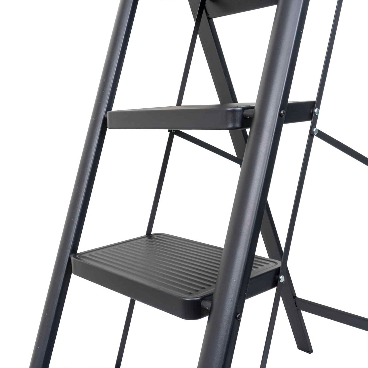 Scara pliabila metal, 4 trepte, capacitate 150kg, inaltime 106.5cm