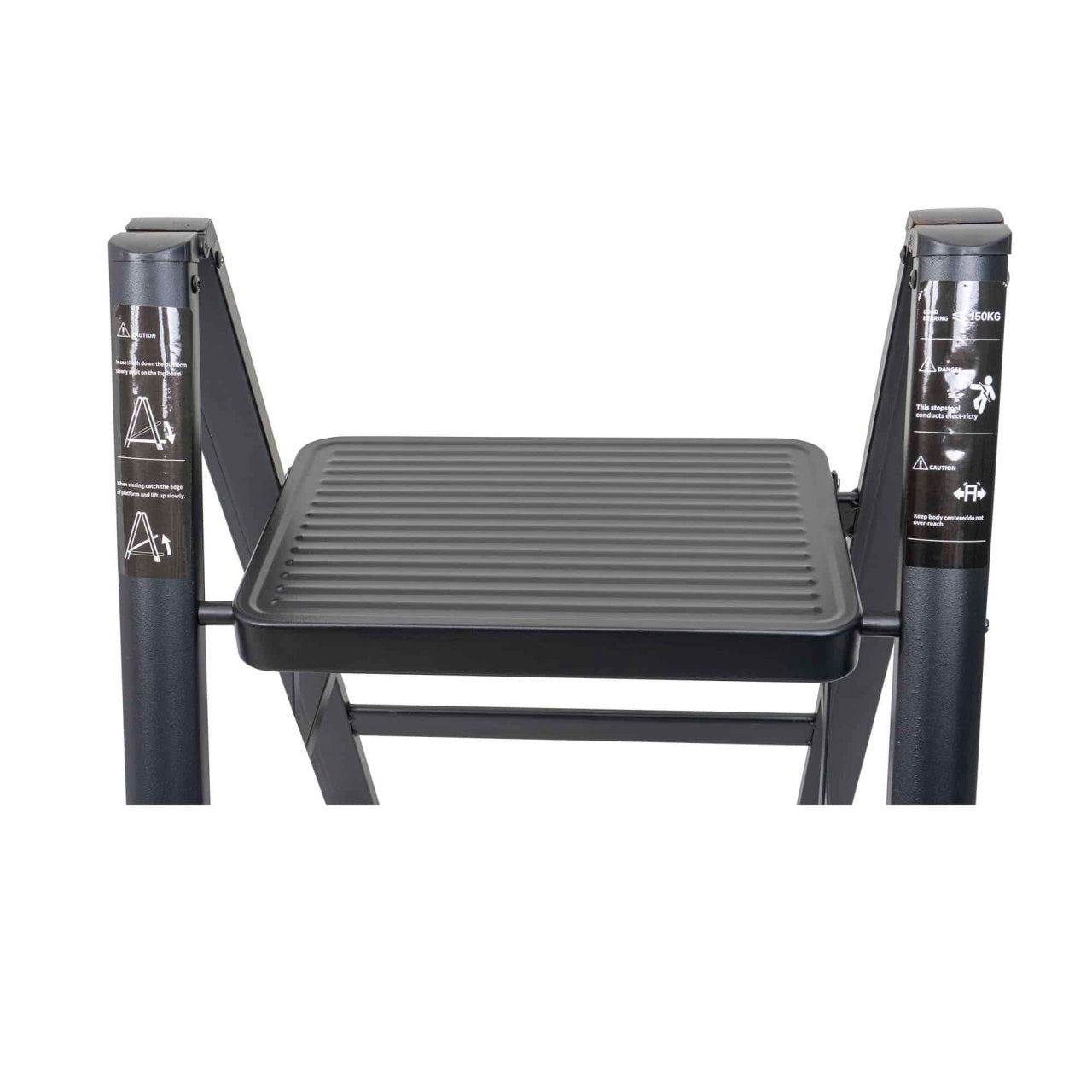 Scara pliabila metalica 3 trepte, capacitate 150kg, inaltime 83.5cm