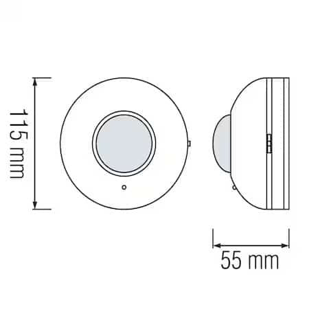 Senzor de miscare Focus, distanta detectie 6 m, alb, 220-240 V, IP20