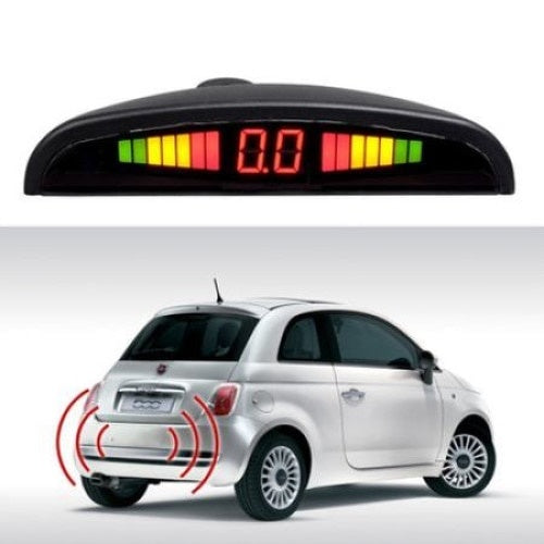 Senzori parcare, cu 4 senzori cu ultrasunete, Display tip LED cu afisaj digital distanta