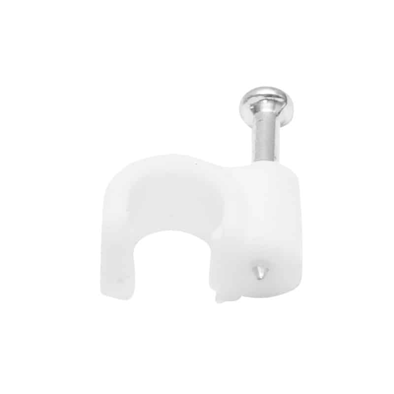 Set 100 bucati clips cablu cu cui 10mm pentru fixare usoara