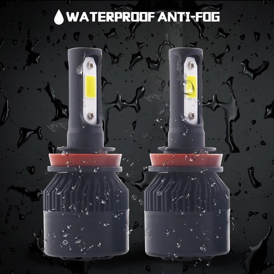 Set 2 Becuri auto cu led H1 ,S2, black edition, Led Headlight,12v 24v,50w 8000lm 6500k