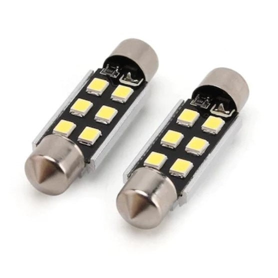 Set 2 Becuri LED FOXMAG24, 36mm Canbus pentru Plafoniera , Lampi numar Lumina Alba Premium