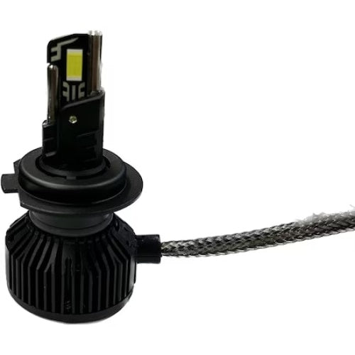 Set 2 becuri LED H1, 180W, Canbus, 60mm, fara eroare, 23000Lm, 6000K, T55 mini, negru