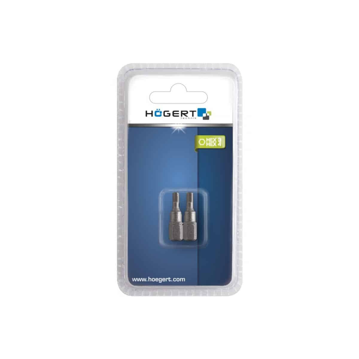 Set 2 bucati bit-uri surubelnita H3 si H4, 25mm, otel S2 rezistent