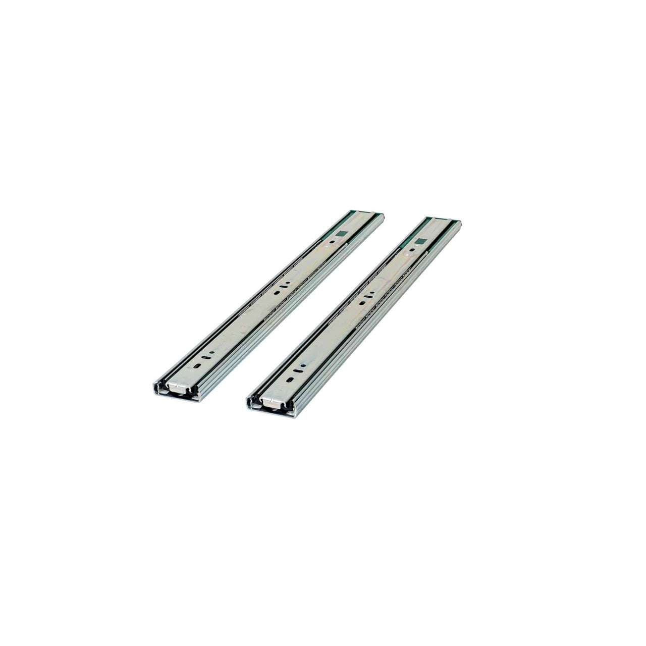 Set 2 glisiere cu bile, lungime 450mm, culoare argintiu