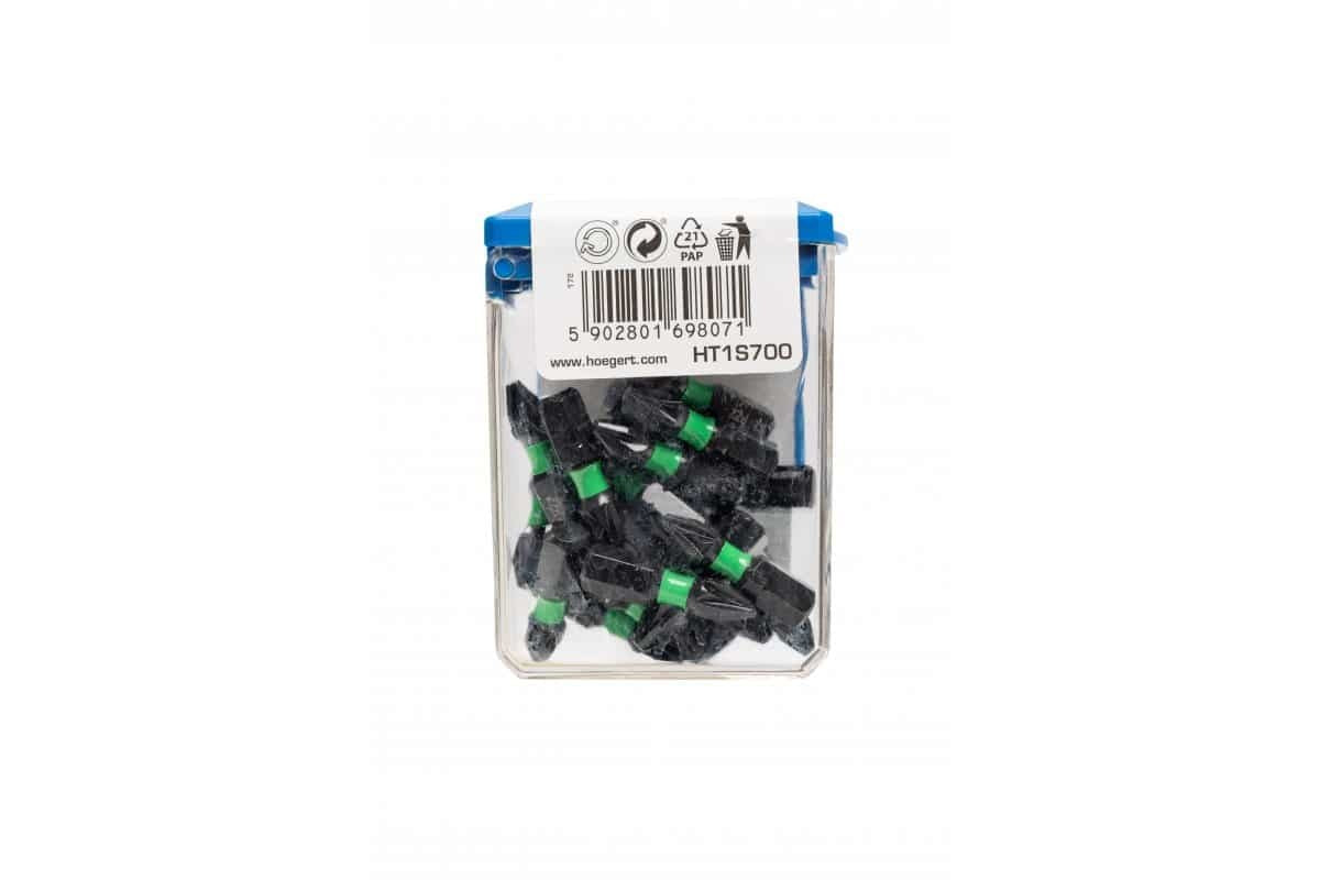 Set 20 biti impact 1/4, PZ2, otel S2 rezistent