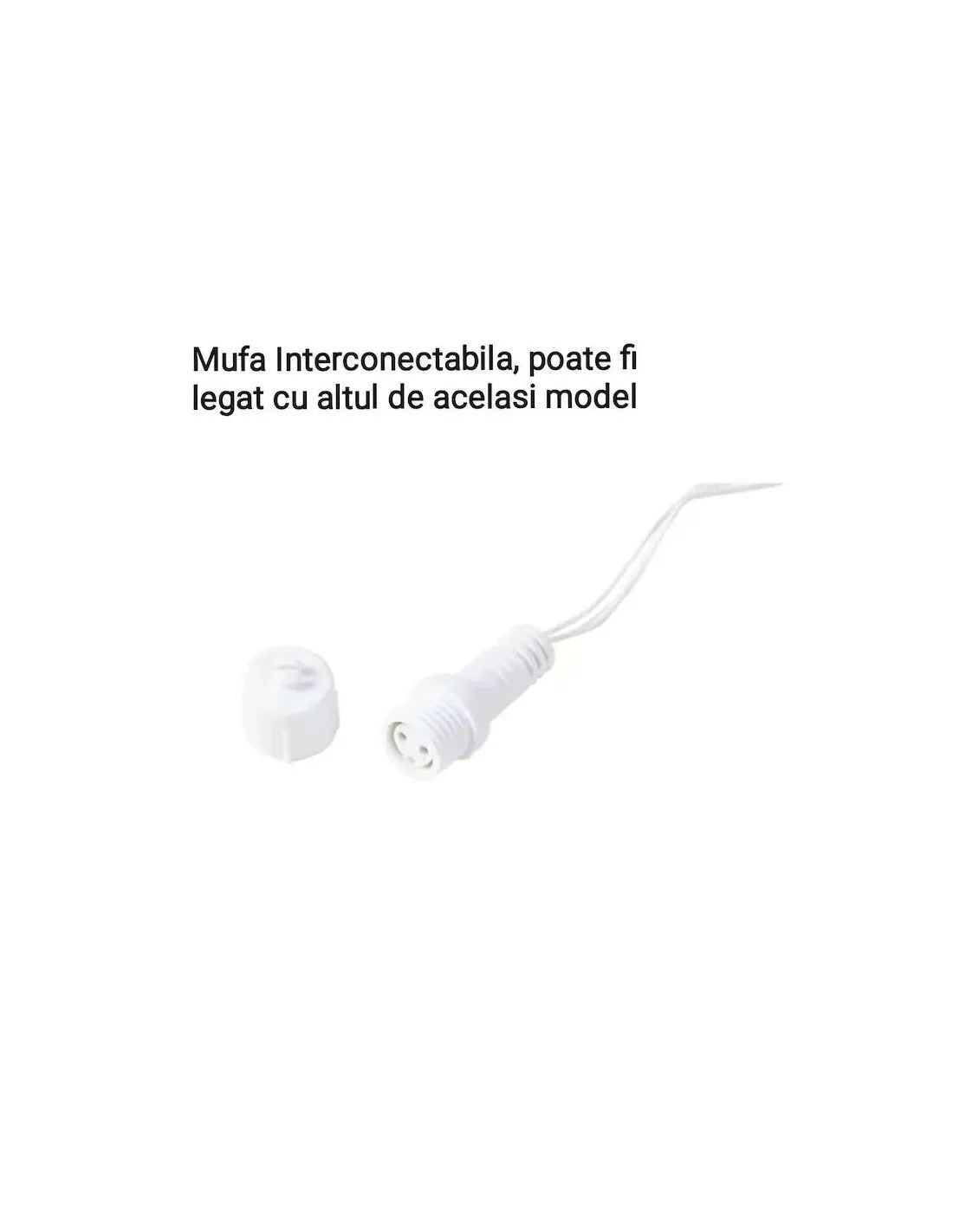 Instalație LED tip țurțuri, 360 LED-uri, 20 m, multicoloră – imagine 4