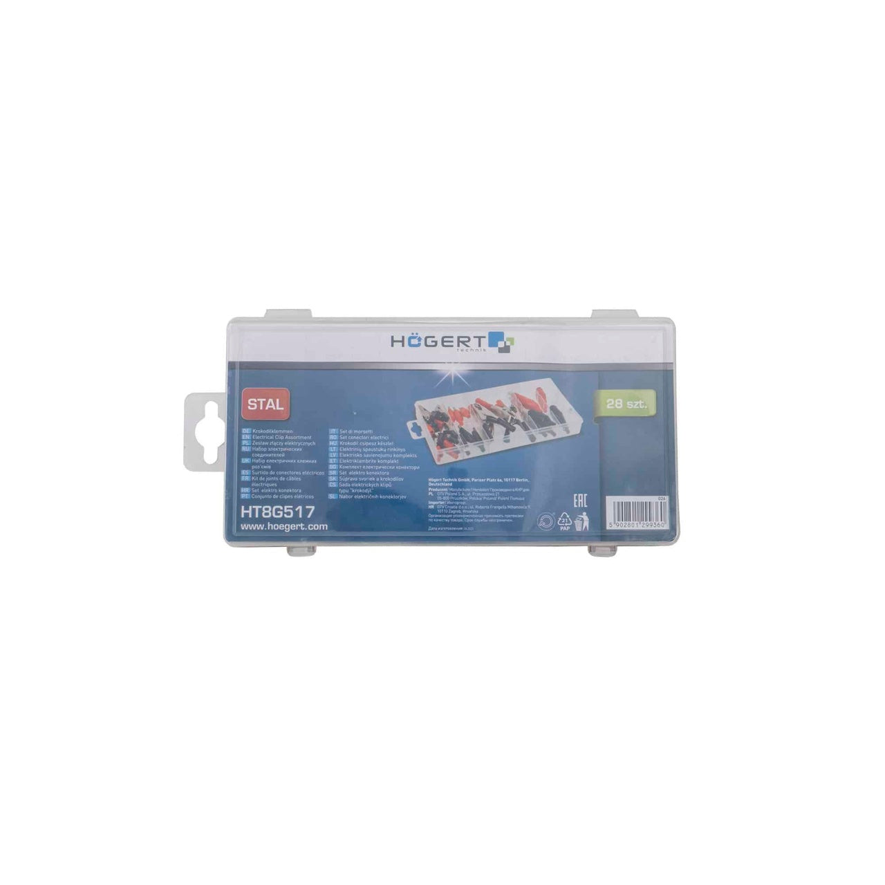Set 28 conectori electrici in 6 dimensiuni cu cutie organizatoare