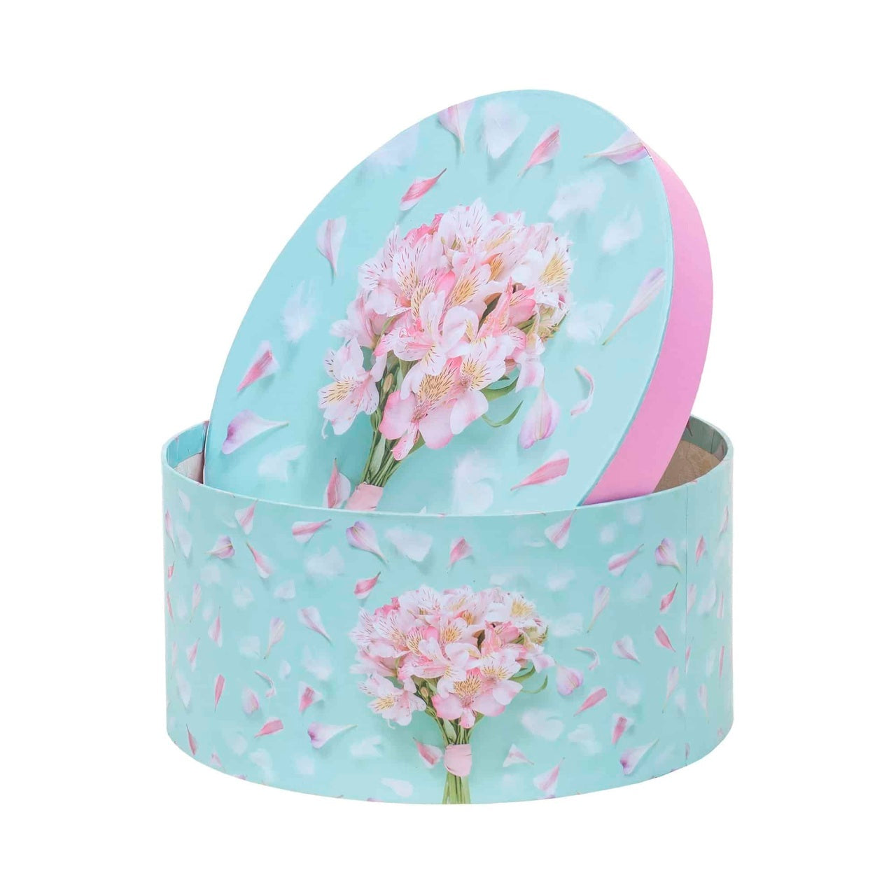 Set 3 cutii rotunde cu model, dimensiuni diferite pentru decor si organizare