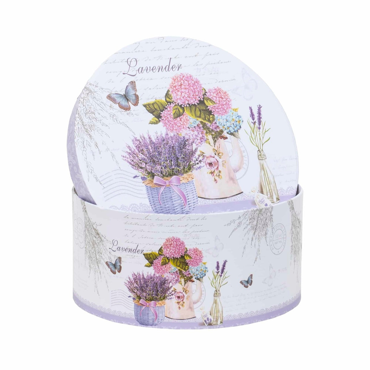 Set 3 cutii rotunde cu model, dimensiuni diferite pentru decor si cadouri