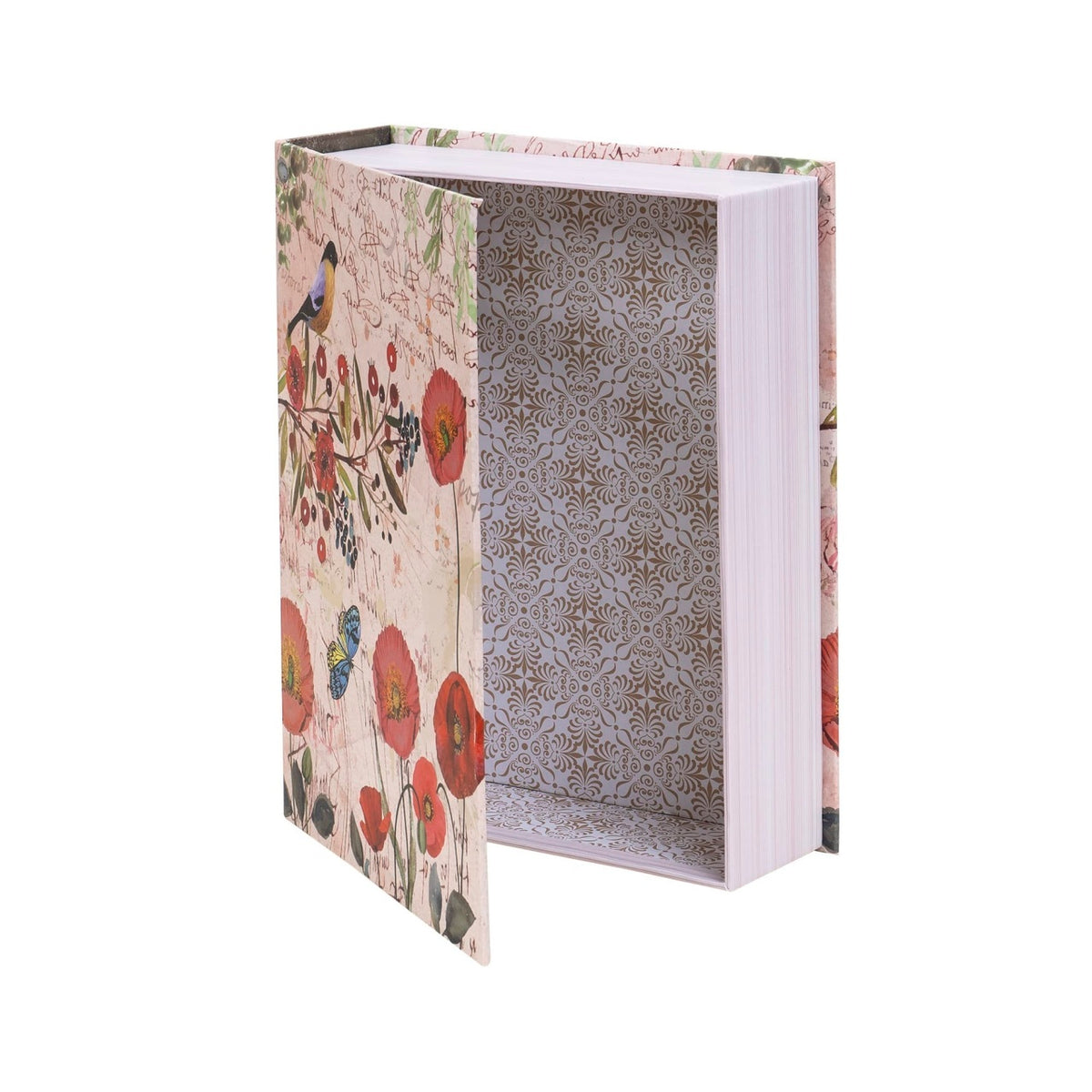 Set 3 cutii tip carte cu model, dimensiuni diferite pentru decor si cadouri