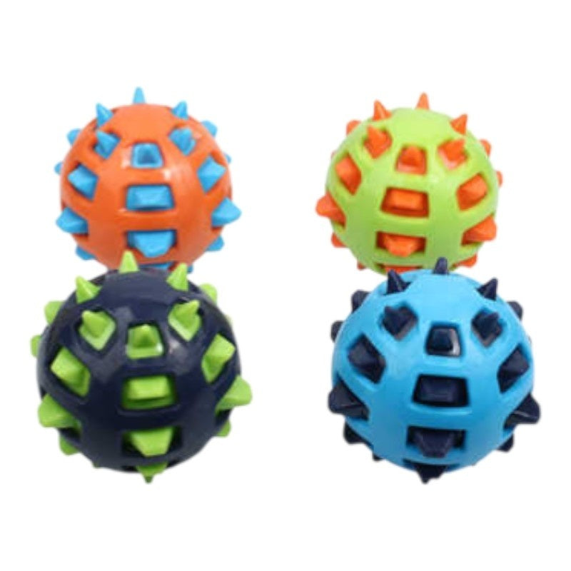 Set 4 jucarii de mestecat, mingii multicolore, pentru caini