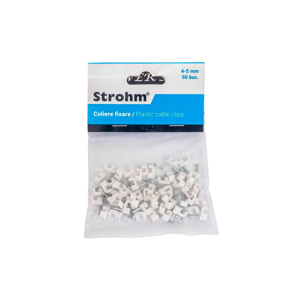 Set 50 cleme de fixare pentru 4-5mm, ideale pentru prindere sigura