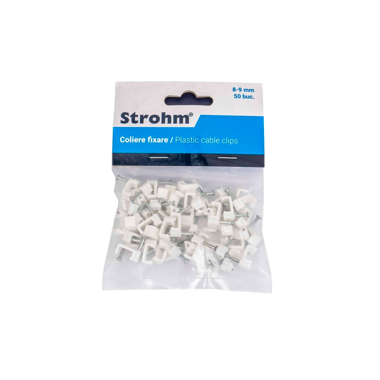 Set 50 cleme de fixare pentru 8-9mm, 50 bucati