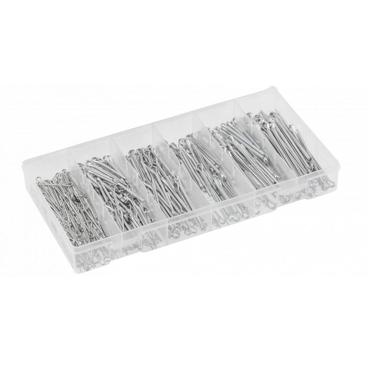 Set 555 bucati sigurante tip cui, 6 dimensiuni incluse, pentru fixare precisa