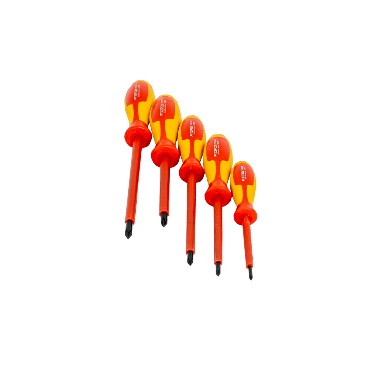 Set 9 surubelnite electrician cu varf drept, stea si pentru tensiune, izolate electric
