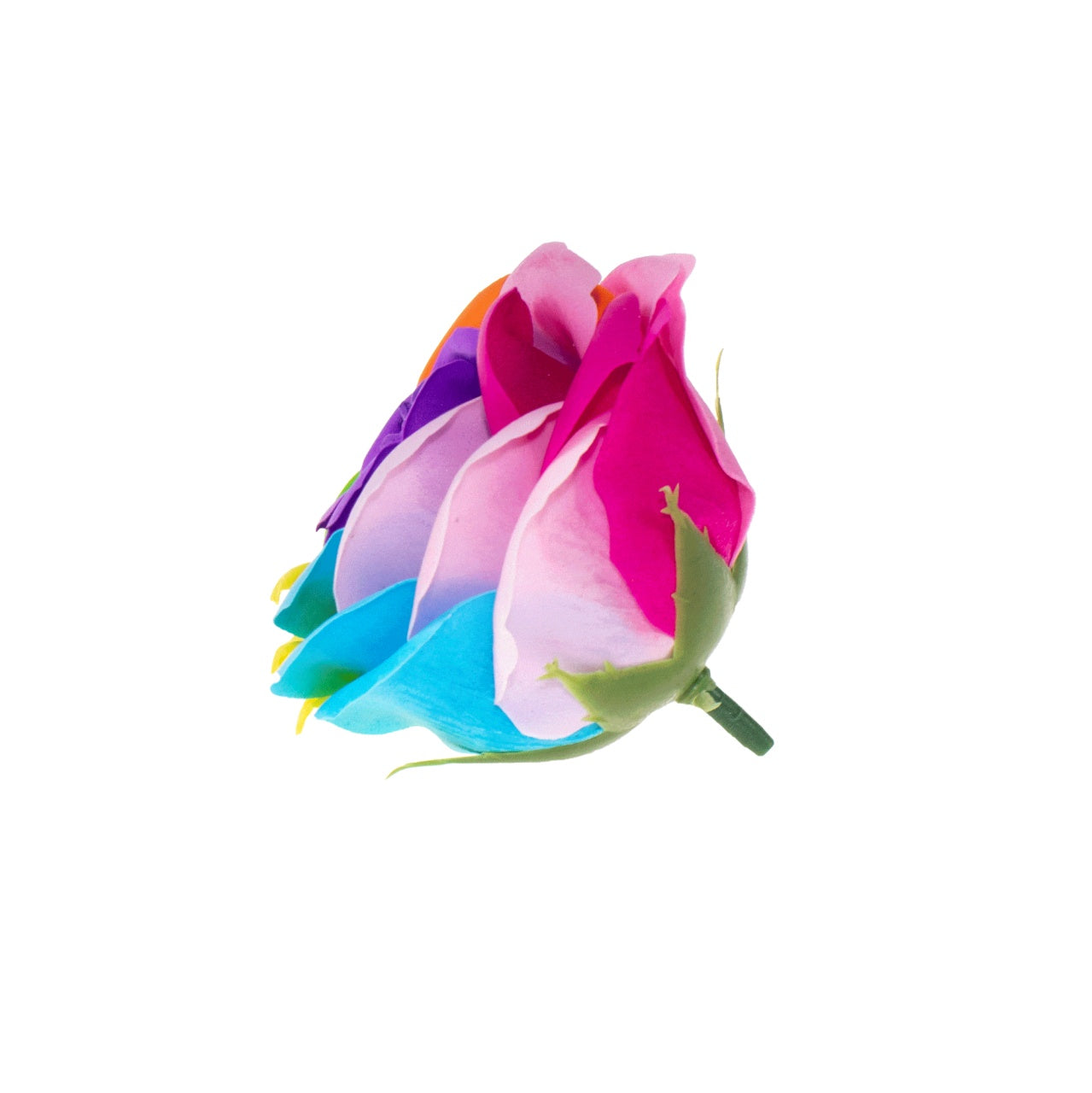 Set 9 trandafiri multicolori din sapun cu parfum fin, miez mov