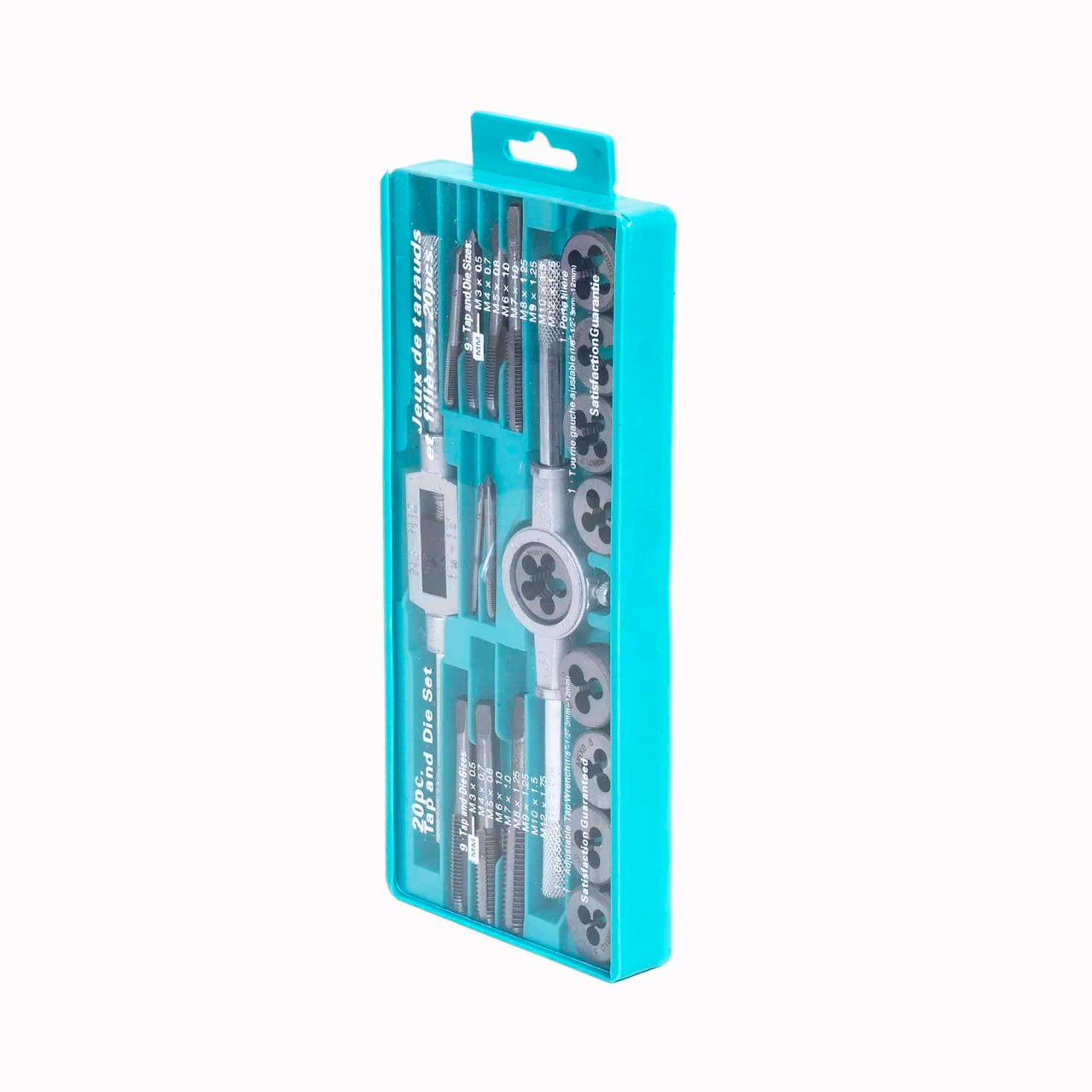 Set filiera si tarozi, 20 piese, M3-M12, port filiera 1/8""-1/2"", port tarod 3-12 mm