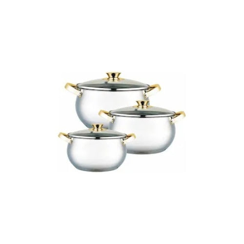 Set oale FOXMAG24, 6 piese, cu capac, argintiu