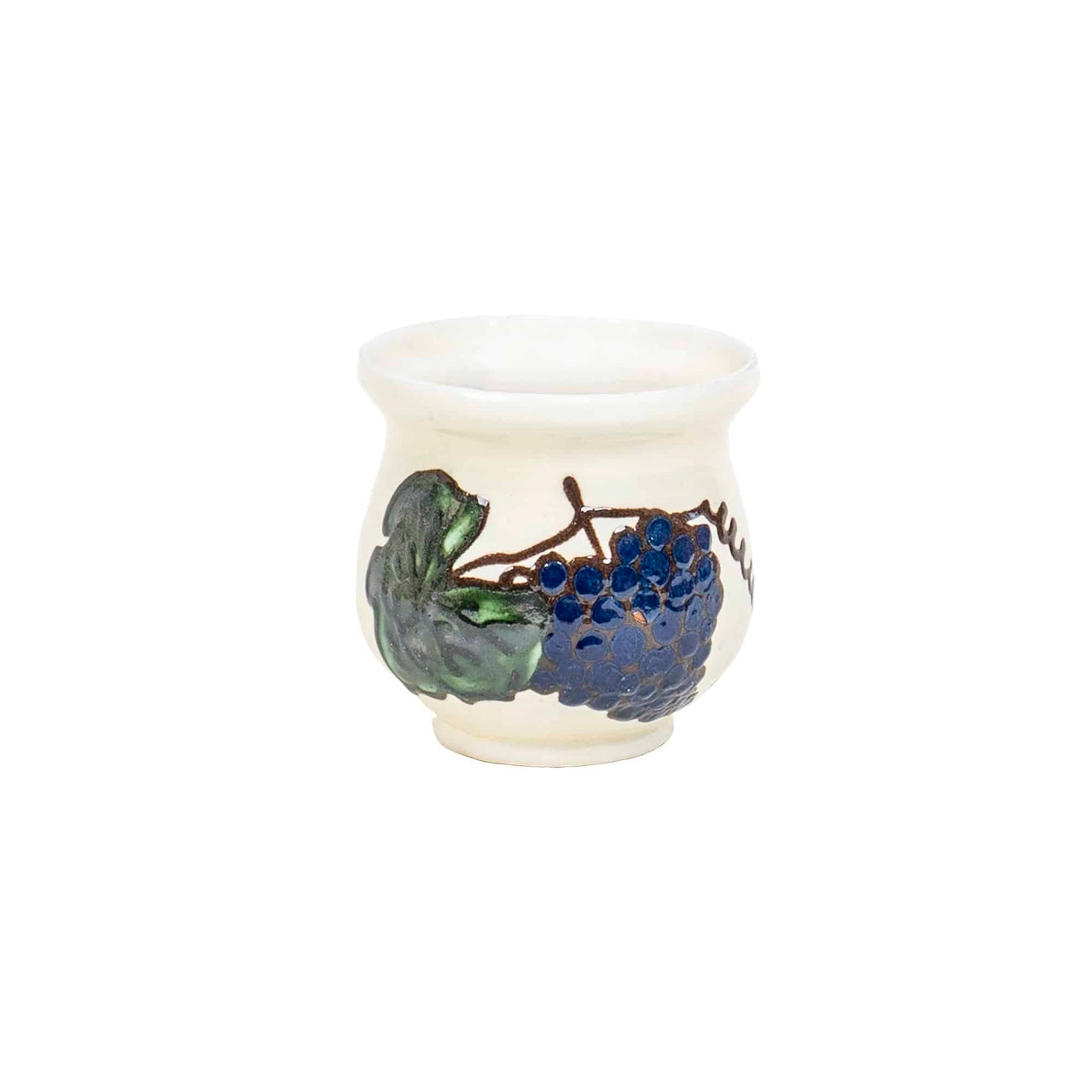 Set pentru vin din ceramica, 6 cesti 200ml si ulcior 1L, design rustic