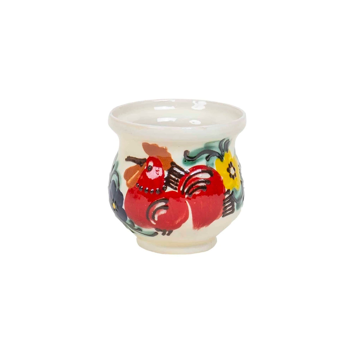 Set pentru vin din ceramica cu 6 cesti 200ml si ulcior 1L, design rustic