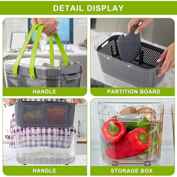 Set razatoare cu 22 de piese, cu lame din otel inoxidabil, accesorii pentru taiat si feliat, gri/verde