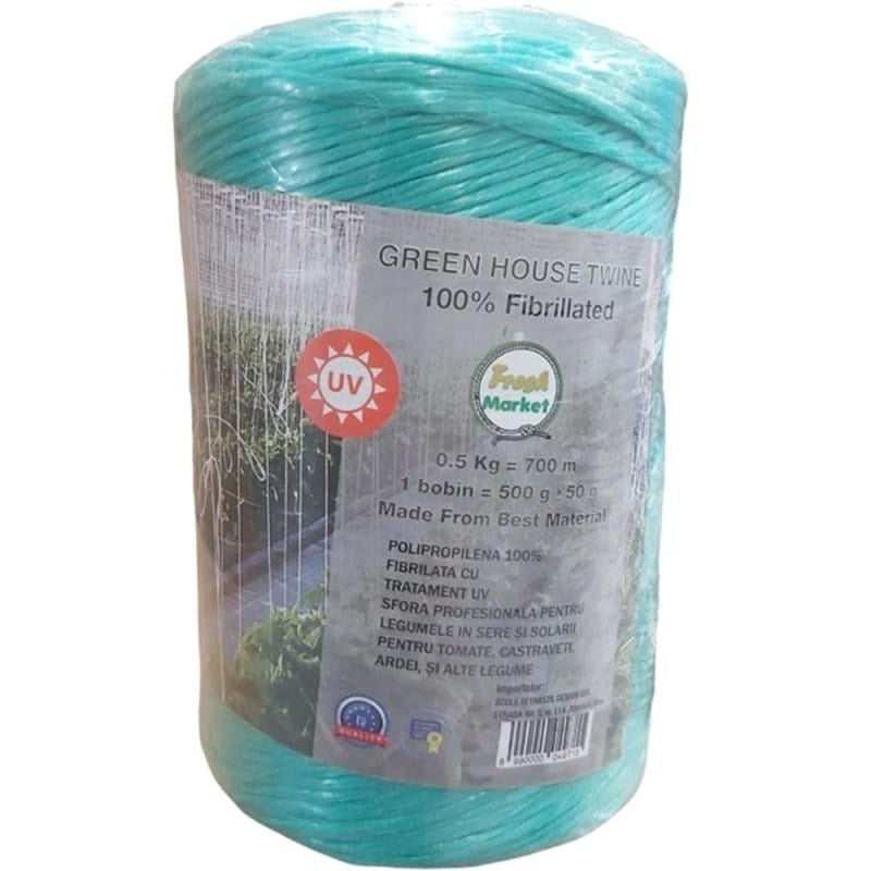 Sfoara rasucita din rafie, 700m, 500g - rezistenta si flexibila