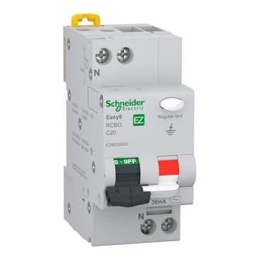 Siguranta diferentiala combinata 1P+N C20 30mA pentru protectie electrica
