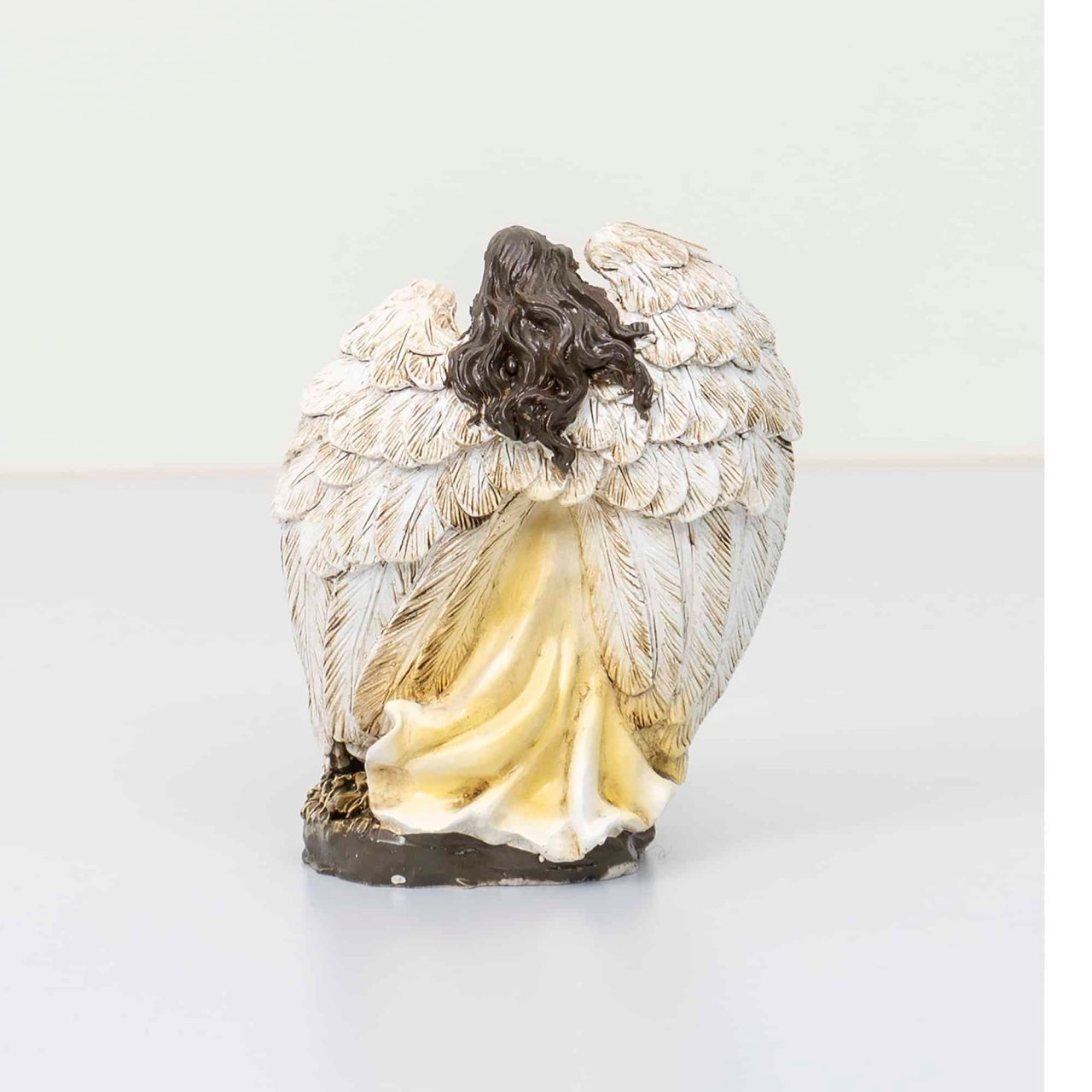 Statueta decorativa din rasina cu Familia Sfanta si ingerul pazitor, 15 cm