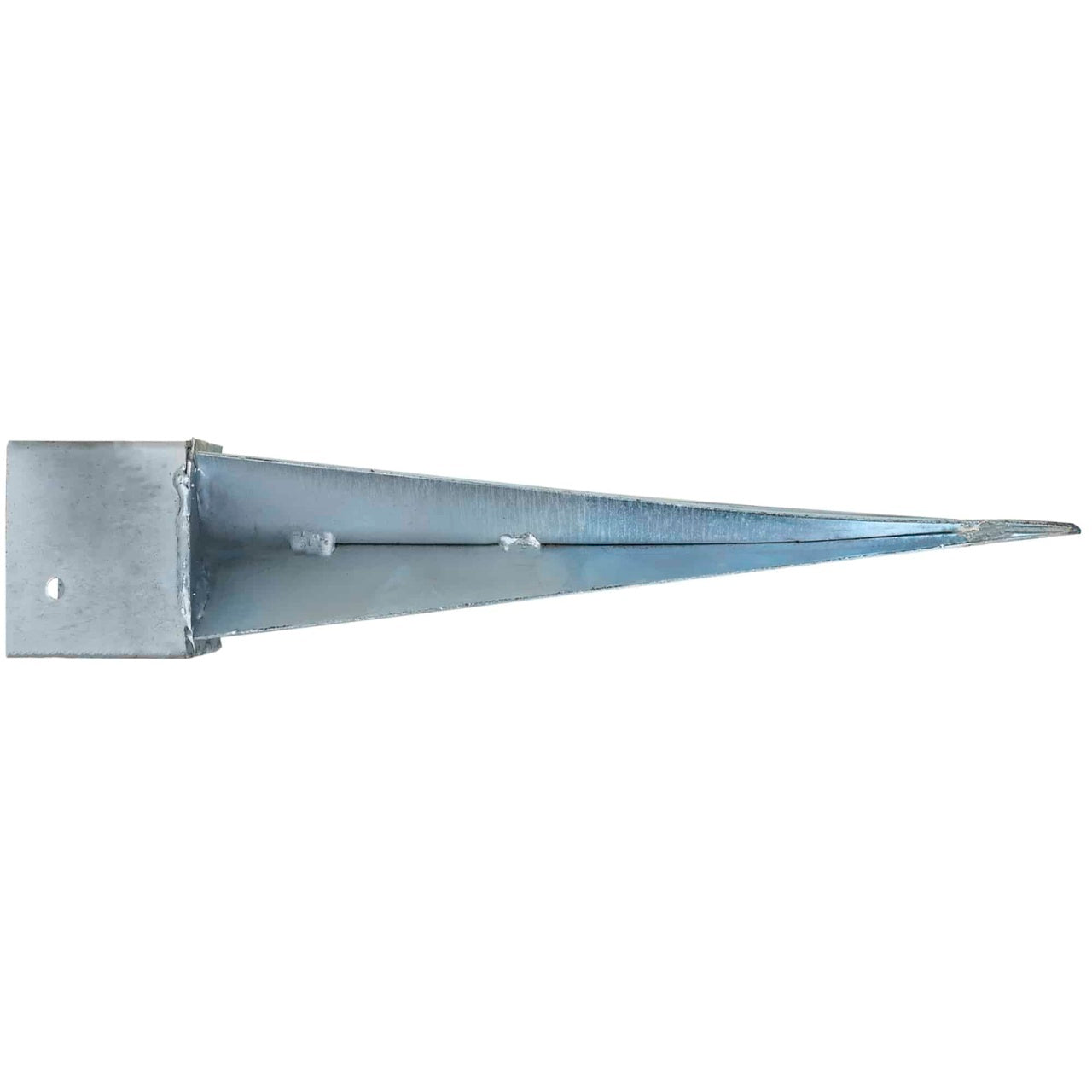 Suport metalic cu tepusa pentru stalpi lemn 100 x 100mm, lungime 49 cm