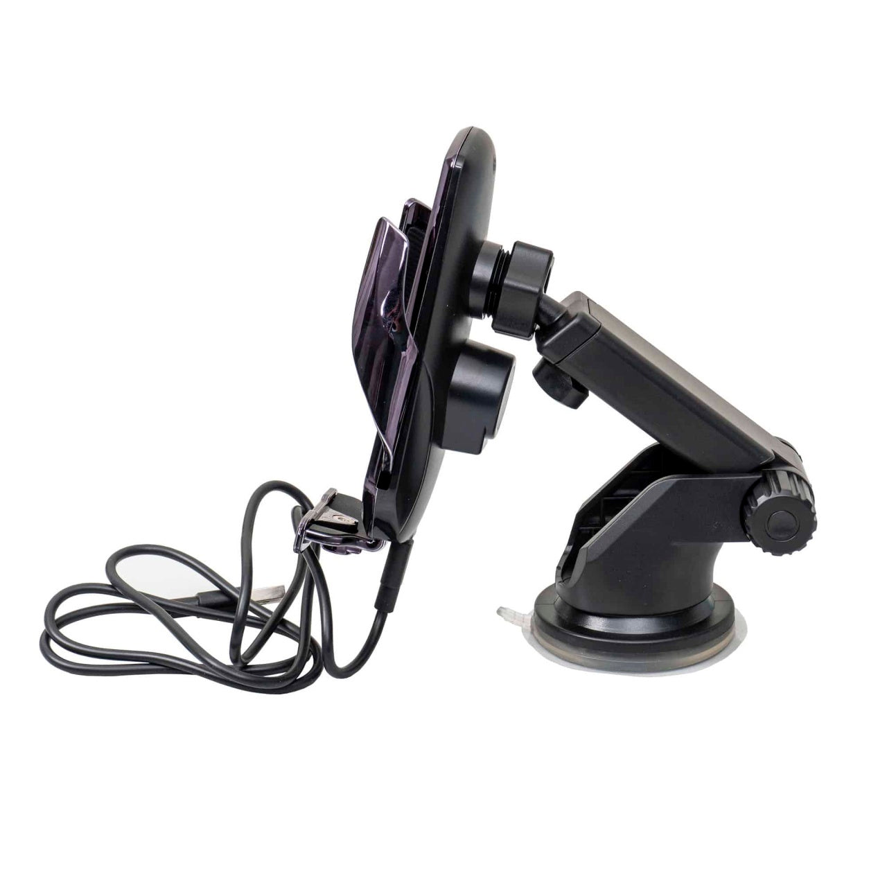 Suport telefon auto universal cu incarcare magnetica 15W, 3 mufe magnetice