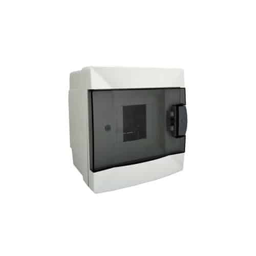 Tablou sigurante 4 module aplicat, alb, dimensiuni 173x140x104 mm