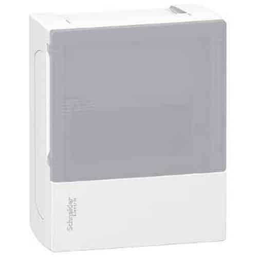 Tablou sigurante aplicat cu 6 module, culoare alb, dimensiuni compacte