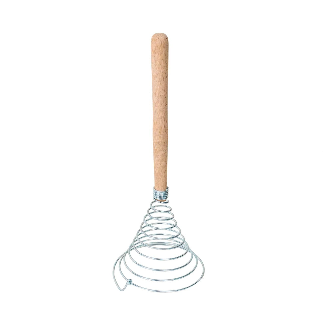 Tel de bucatarie conic spiralat metal si lemn, culoare maro