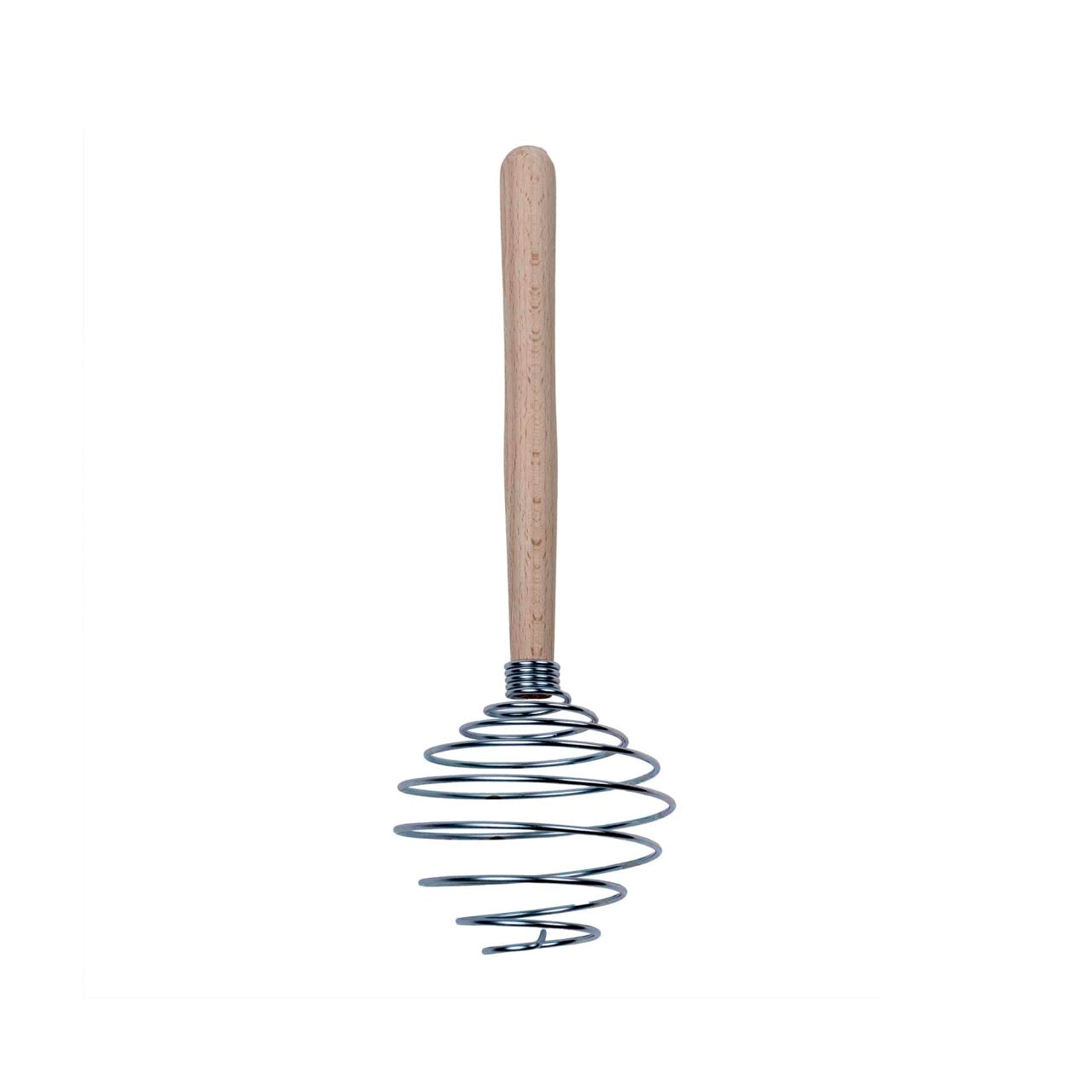 Tel de bucatarie mic, tip spirala, metal si lemn