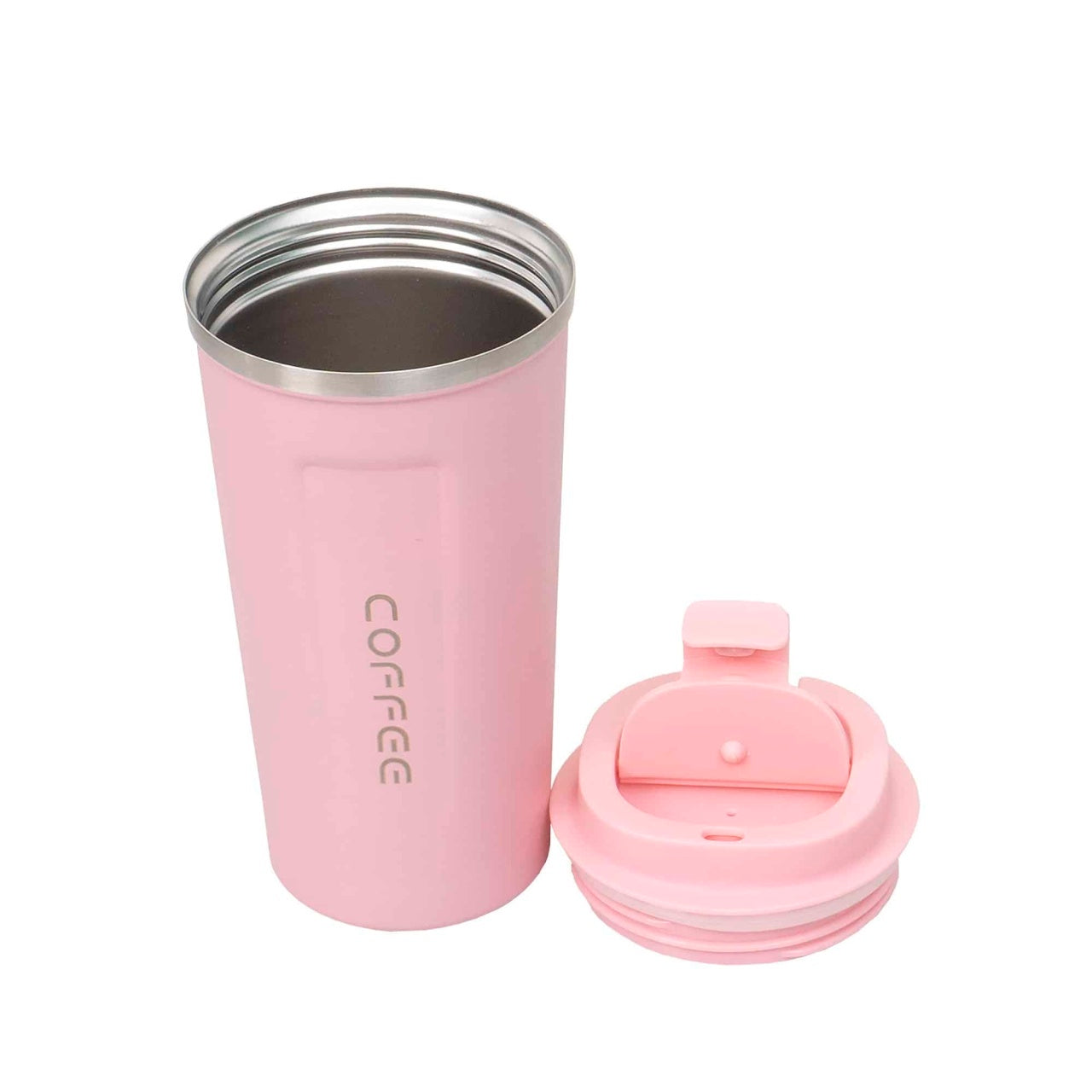 Termos interior inox 500ml, inchidere ermetica, culoare roz